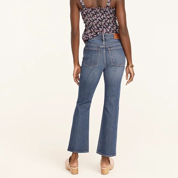 J. Crew NWT 10" demi-boot crop jean in Stone Street wash. Button fly Item BF545 - Picture 4 of 7